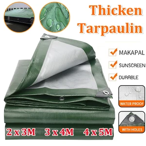 Waterproof awning of waxed canopy, UV block, car awning, camping, fishing, sol, canvas, green, silver, 2x3m, 3x4m 8 Main Sales Sunny cover 3m - №1