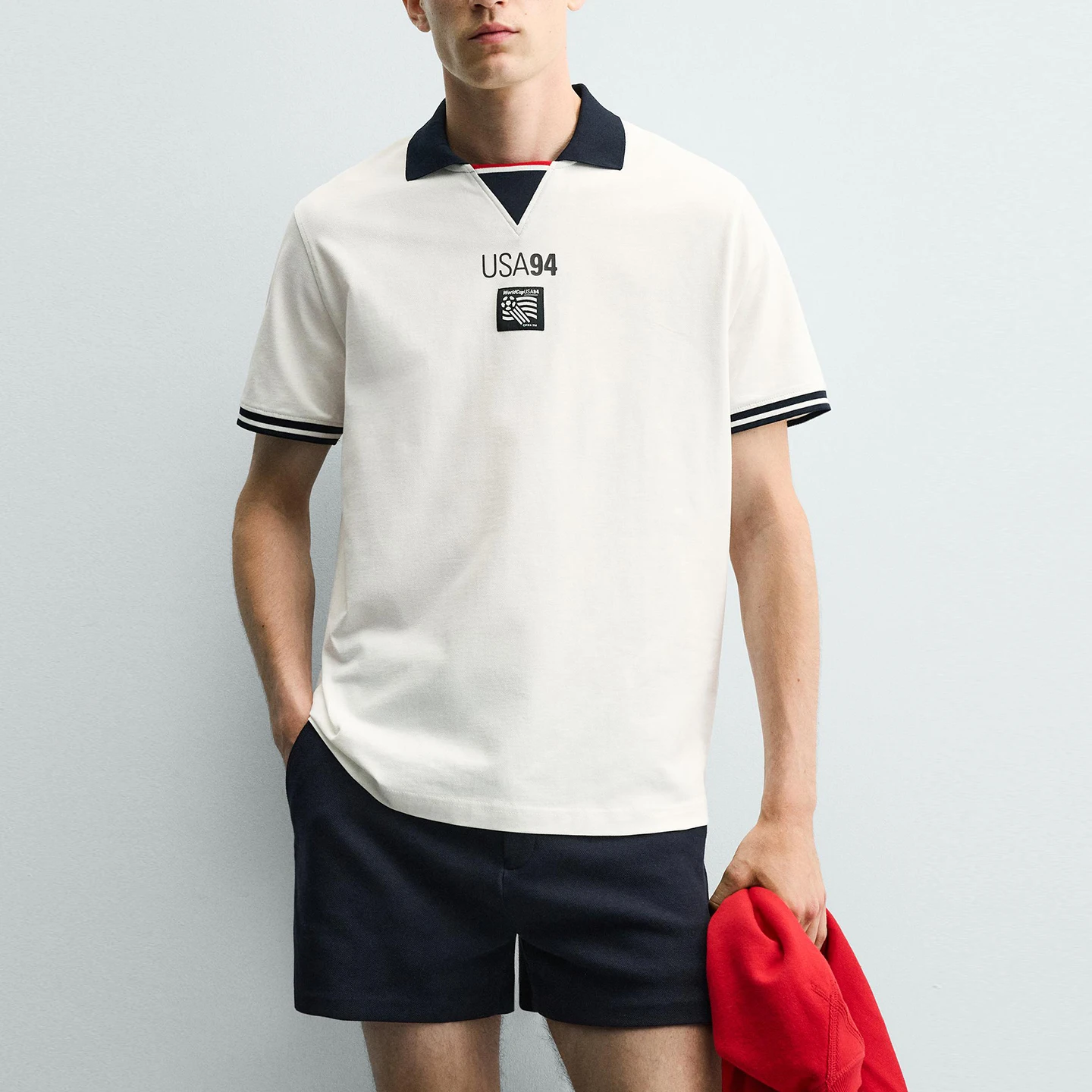 Men's Fashion  Shirt Short Sleeve Turn-down Collar Color Block Sports Style Summer New Arrival ZADATA Brand Standard Fit