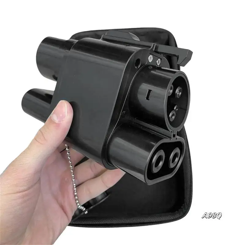 

Car EV Charger Connect Adapter CCS2 To CCS1 Adapter AC+DC Euro To US 2 Converter Adapter 250A Fast Charging Adapter