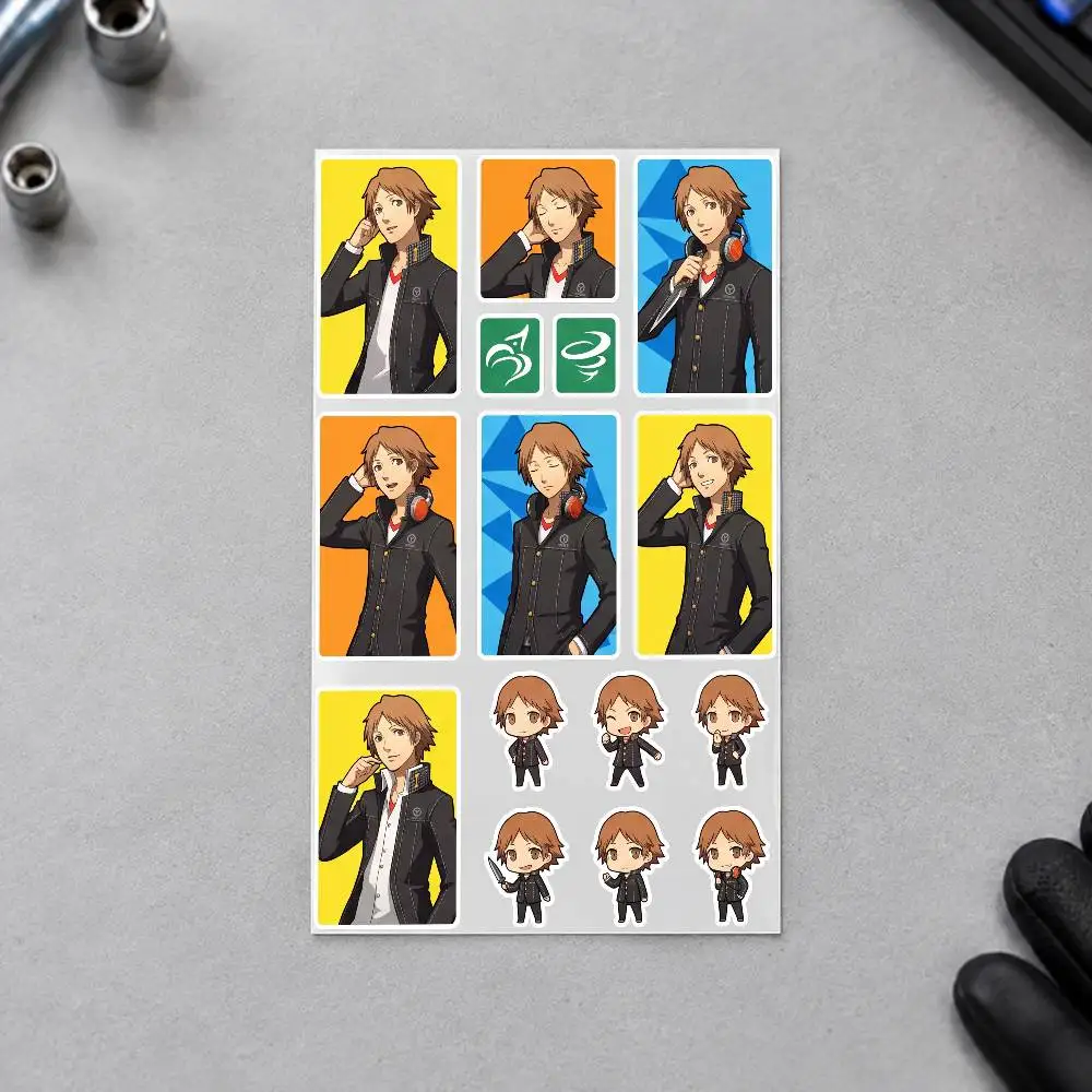 H-Hanamura Y-Yosuke A-Anime Motorcycle Sticker Set Reflective Decals For Helmet Fuel Tank Fairing Body Custom Bike Graphics Kit