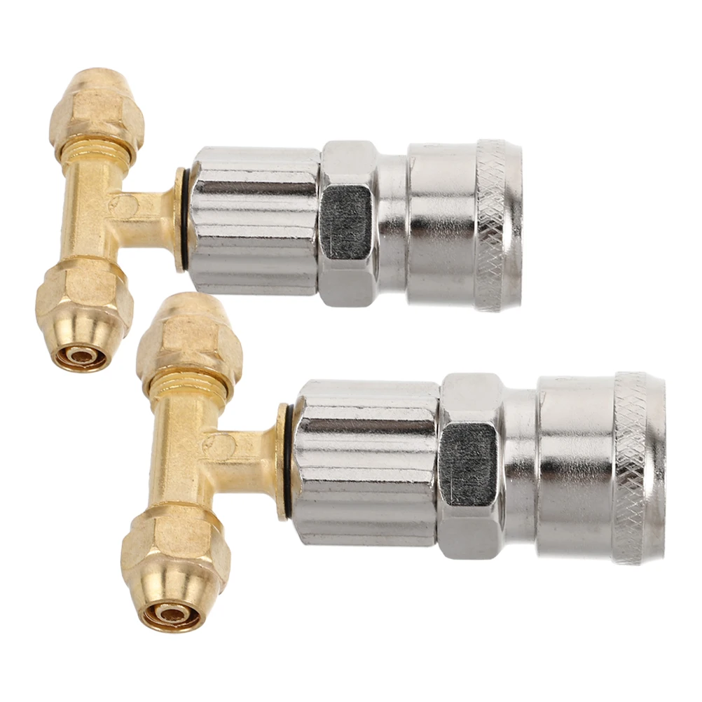 

2pcs Gas Can Valve Replacement Durable Copper Leak Proof Fuel Nozzle For Trucks Trailers Air Compressor Gas Pump Spout Adapter