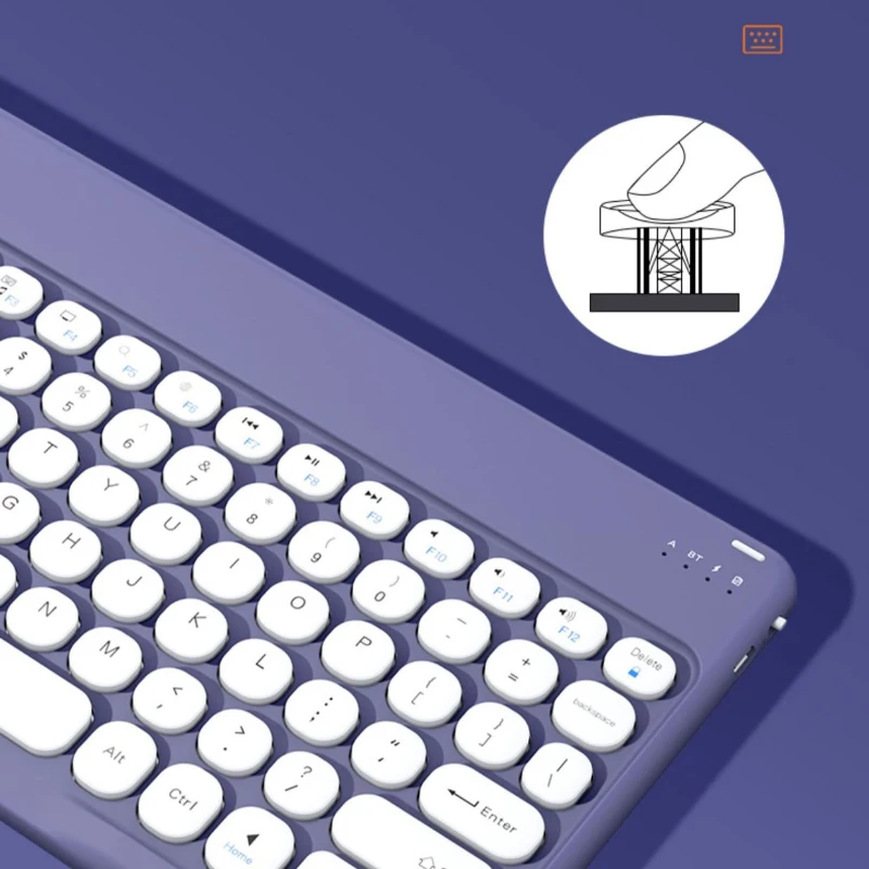 Rechargeable Bluetooth Keyboard and Mouse Set for Tablet Phone Laptop 10 Inch Thin Wireless Keyboard for iPad Mipad Huawei