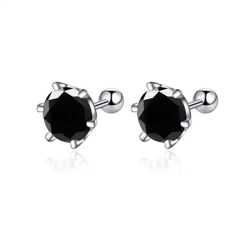 0,3-2CT Moissanit-Ohrringe 925 Sterling Silber Rundschliff Ohrstecker Piercing-Ohrringe für Männer und Frauen Feiner Schmuck – Detail 7