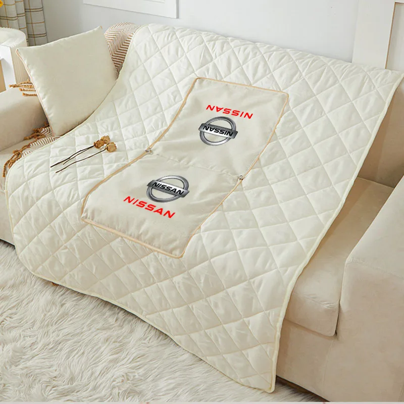 Cushion Blanket Pillow Quilt Dual-purpose Nap Car Accessorie For Nissan 350z 370z altima Armada Frontier Kicks Leaf nismo pulsar