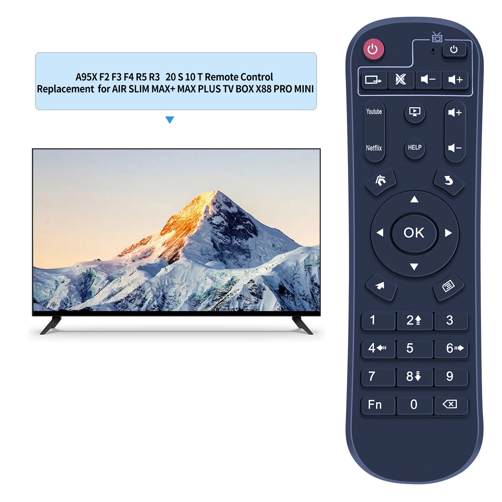 Remote control for A95X F2 F3 F4 R5 R3 Air Slim Max+ Max Plus TV Box X88 PRO MINI 20 S 10 T