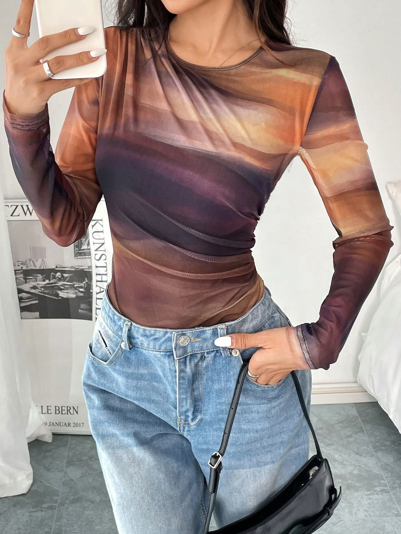 بدلة نسائية كاجوال عصرية بطيات شبكية وطبعة زهور لفصل الصيف