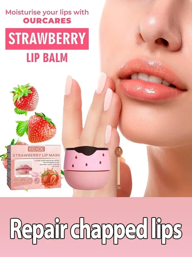 

Lip Sleeping Mask Day And Night Prevention Repair Dry Crack Lip Hydrating Moisturizing Strawberry Honey Lip Balm Care