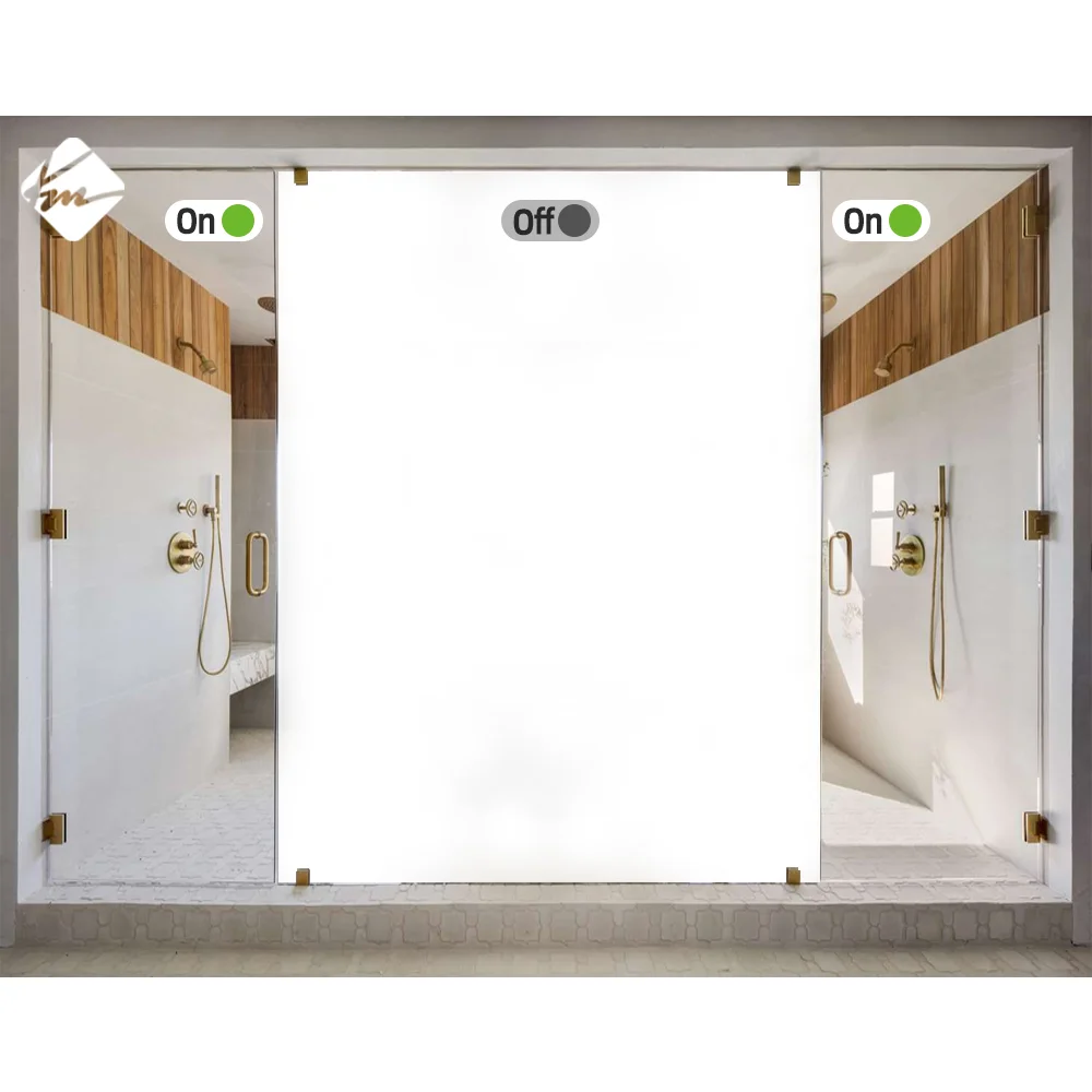 AIROW PDLC Electric Smart Glass Dimming Film Custom Any Shape Switchable Privacy Smart Foil