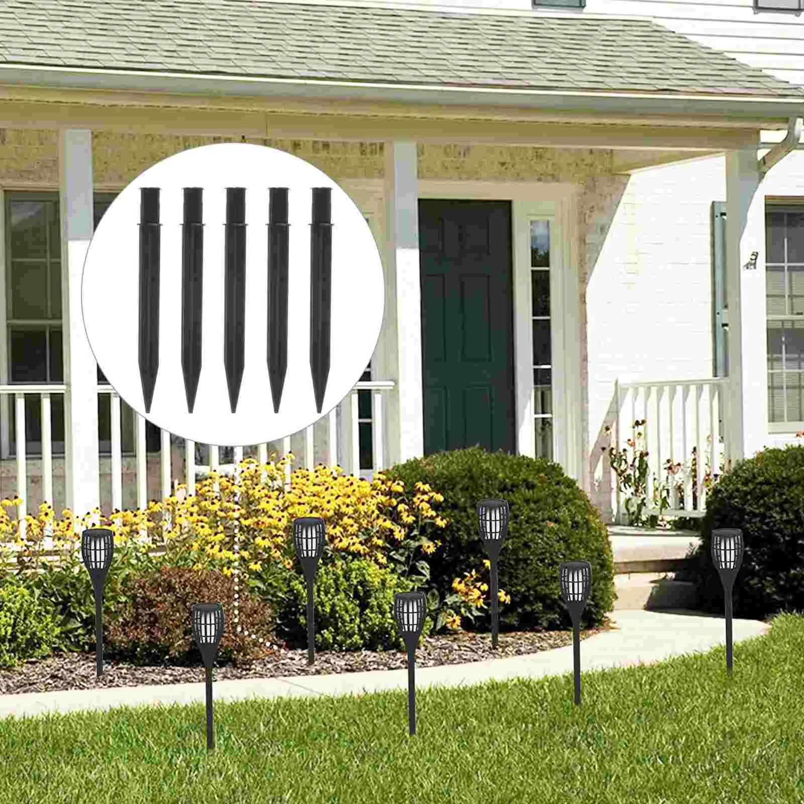 

Landscaping Stakes Ground Cone Plastic Lamp Plug Landscape Lighting Accessories