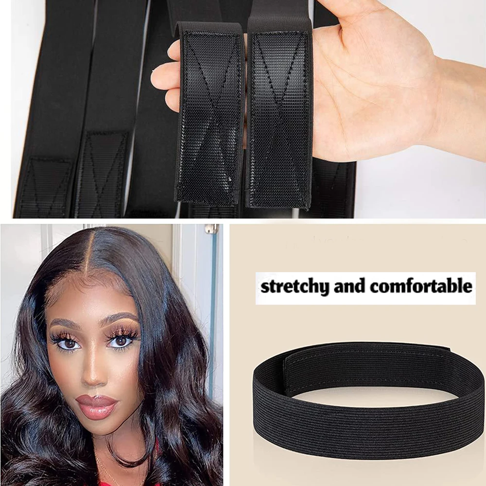 Fascia elastica per capelli 1/ 3 /5 Pc per parrucche con fascia MagicTape fascia per capelli fascia per bordi sciarpa per parrucche fisse in pizzo fascia elastica