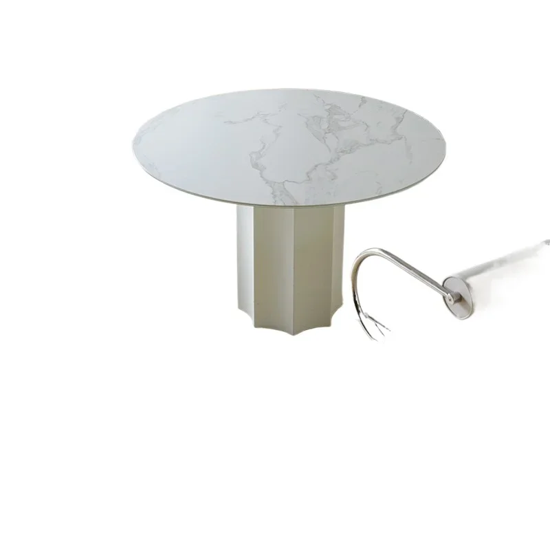 

Turntable dining table simple small apartment dining table anti-scratch and anti-scalding