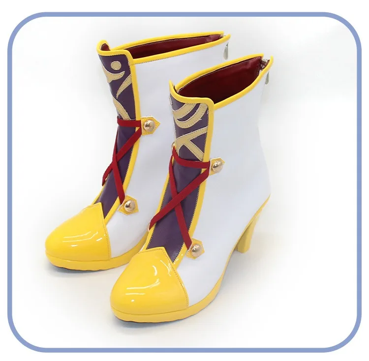 Chrono Genesis Cosplay Shoes Game Pretty Derby Cosplay Props Halloween Carnival Boots Custom Made Big Size PU Shoes