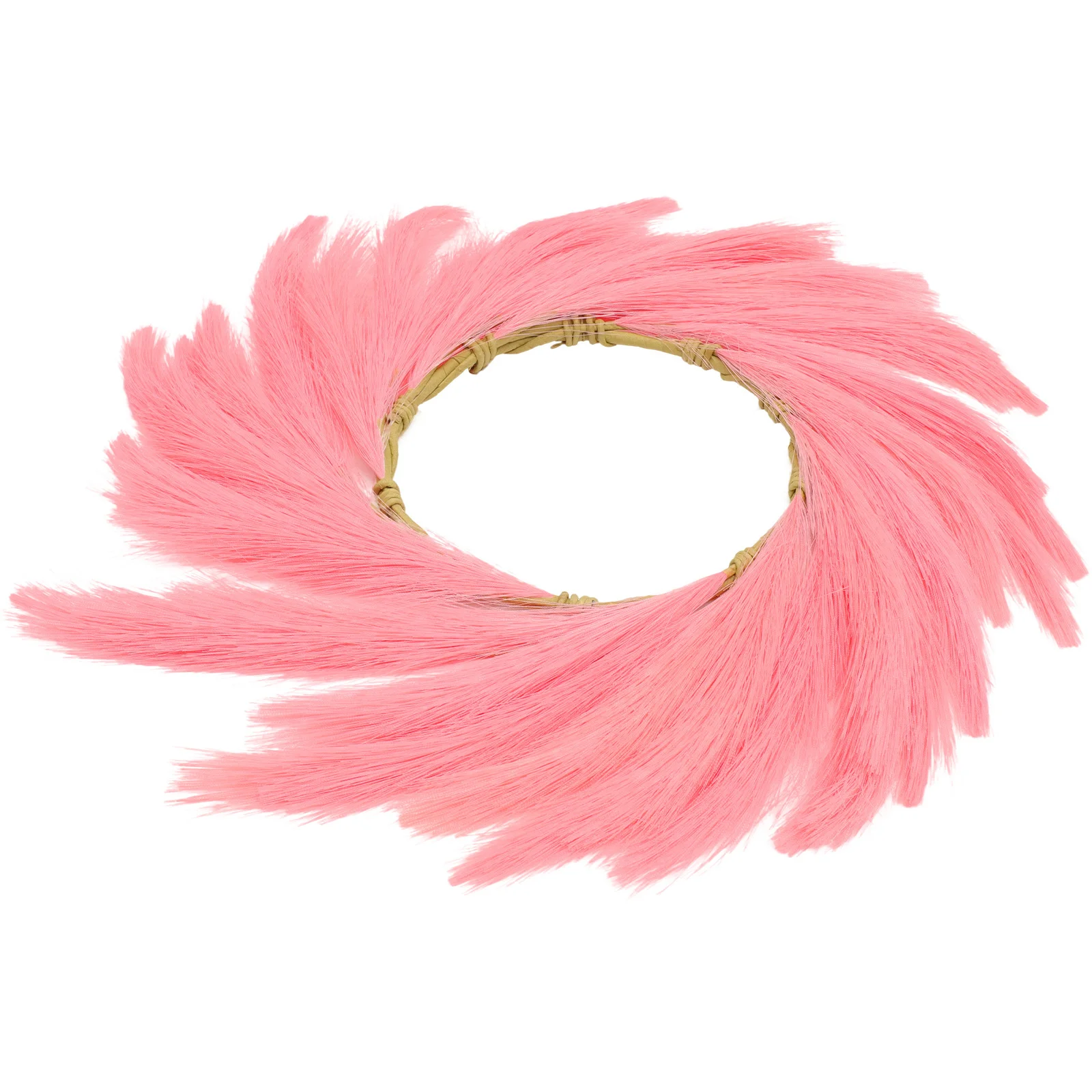 

Artificial Phragmites Wreath Faux Bulrush Wreath Farmhouse Wall Hanging Decor For Home Indoor Outdoor Holiday Party