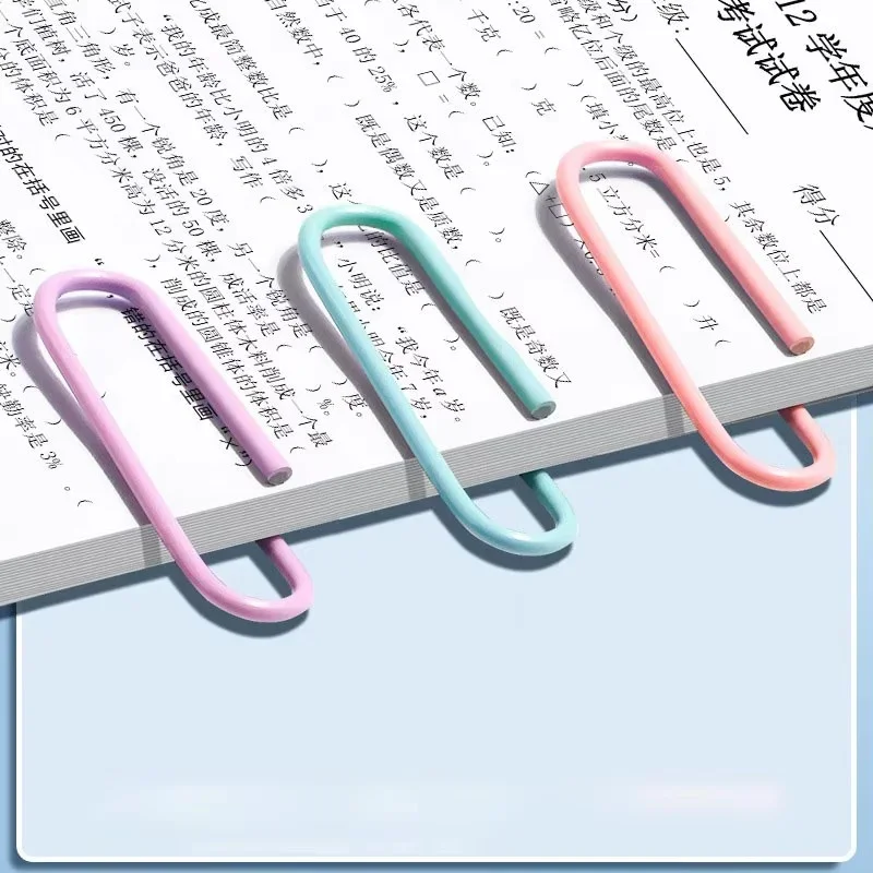 QIANKONG 160PCS Colorful Paper Clips Office Supplies Paper Clip Large File Bookmark Paper Clip U-shaped Buckle Office Supplies