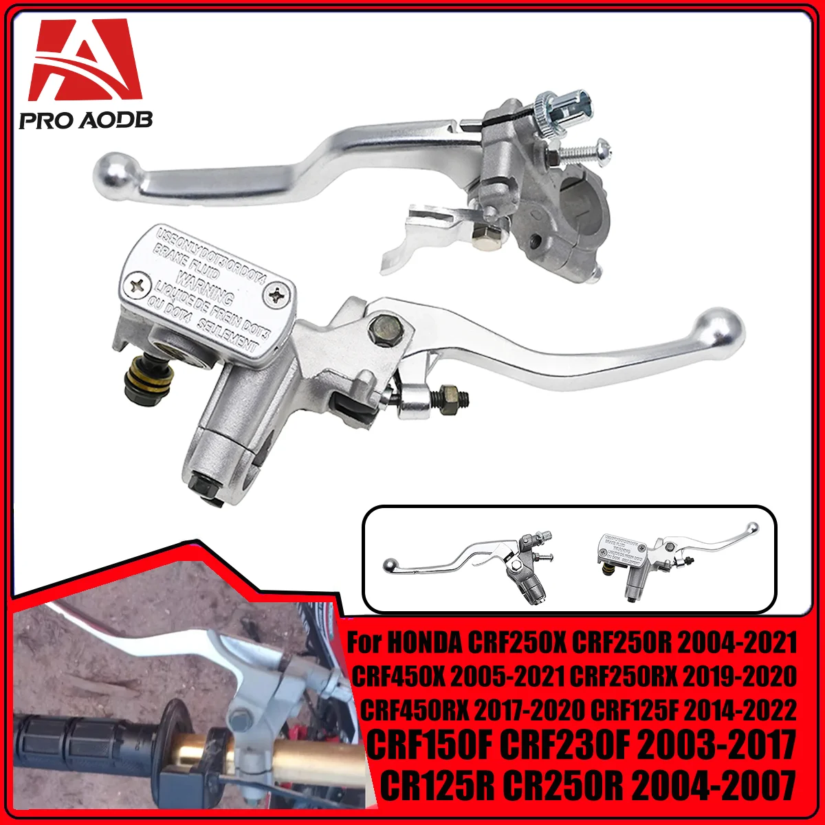 

For Honda CR125R CR250R CRF 250X 450X 250R 450R 250RX 450RX 125F - 250F Motorcycle Hydraulic Brake Lever And Clutch Handle Lever