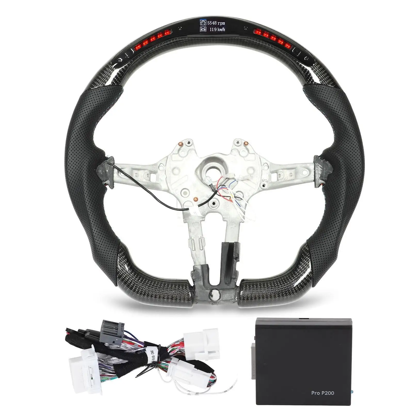 

Carbon Fiber LED Display Shift Lights Steering Wheel for BMW M5 M6 F10 F12 F13 F06 M Sport car accessories