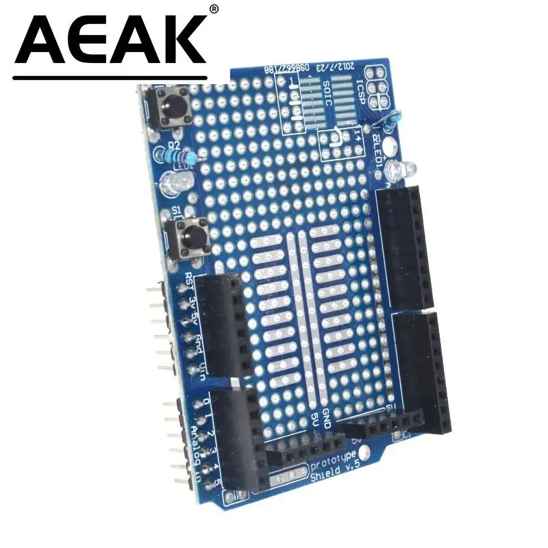 AEAK UNO Proto Shield prototype expansion board with SYB-170 mini bread board based For ARDUINO UNO ProtoShield