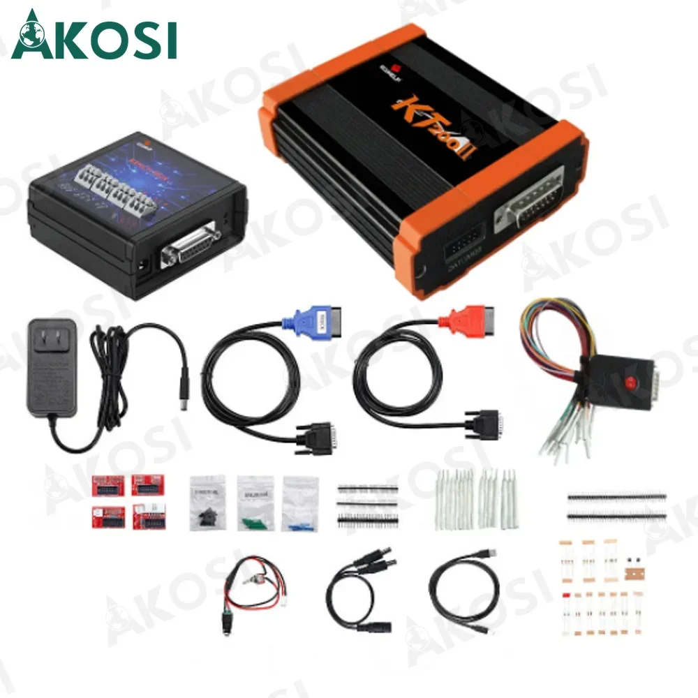 KT200 II Tool Full Version Add New License TCU Support Multiple Protocols Bench BOOTJTAG OBD BDM Ecu Programmer Master KT200 2