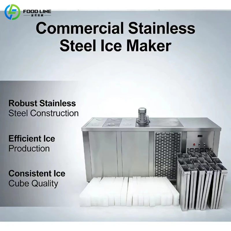Customized Ice Brick Machine Industrial Ice Brick Making Machine 5ton Brine Cooling System Use