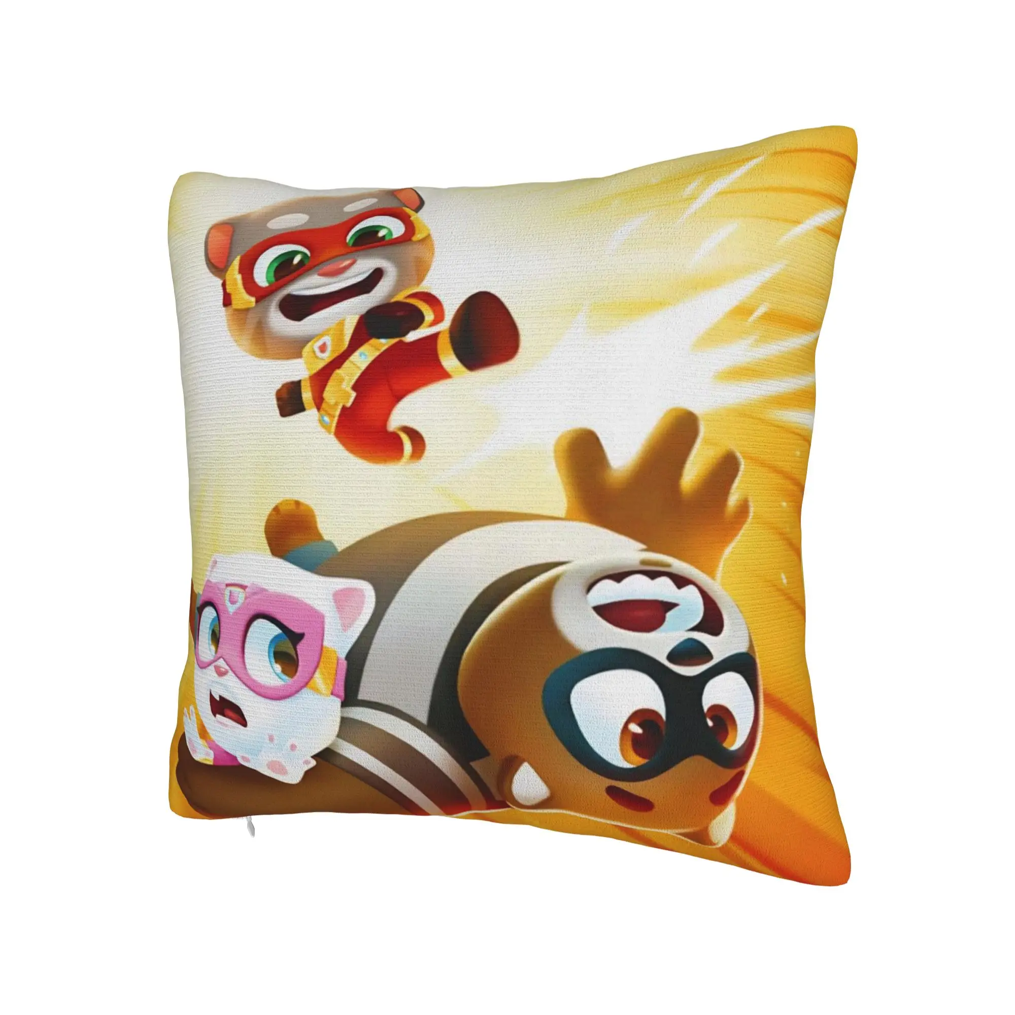 T-Talking T-Tom And F-Friends Pillowcase Accessories Soft Cushion Cover Decor  Throw Pillow Case Cover Bed Multi Size