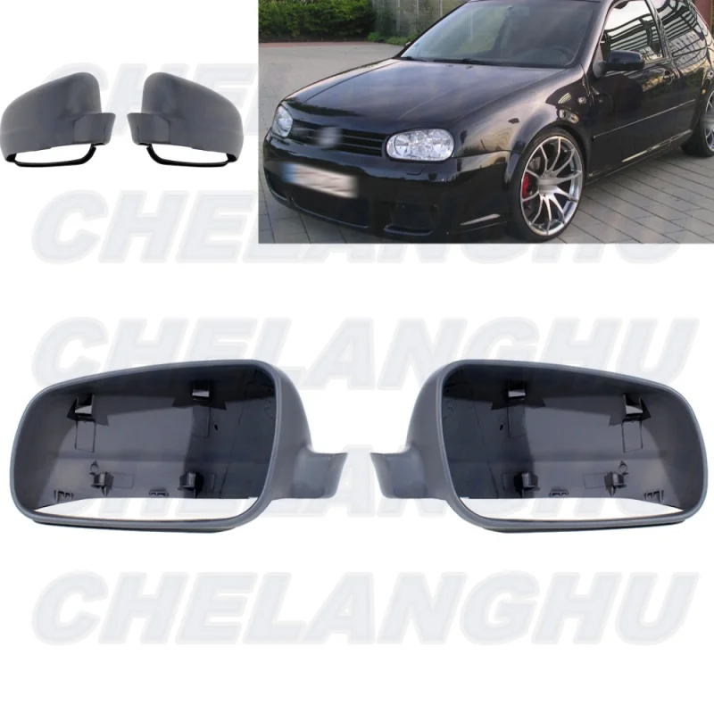 

For VW Golf 4 / Bora 1998 1999 2000 2001 2002 2003 2004 2005 2006 1 Pair Primed Mirror Cover Cap Housing