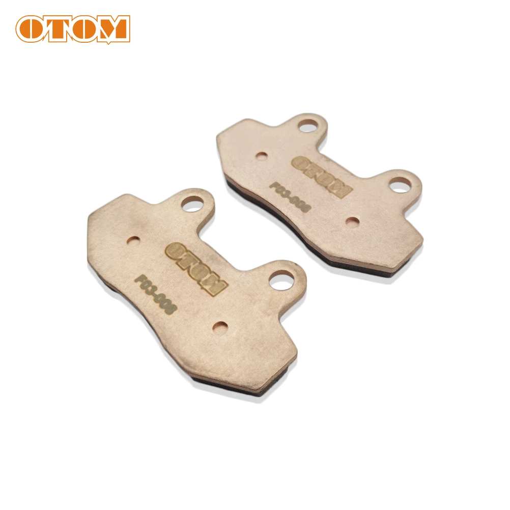 OTOM Motorcycle Front Brake Pads F03 Mountain Bike Copper Sintering Braking Disks For KAYO T4 T6 K6 GUIZUN MX6 Motocross Enduro