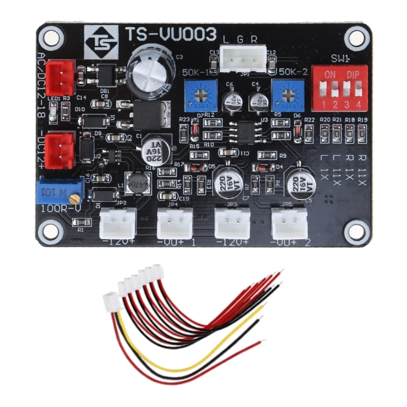 VU Meter Driver Board with Cable Digital Amplifier Board Level Amplifier Meter High & Low Frequency Switching