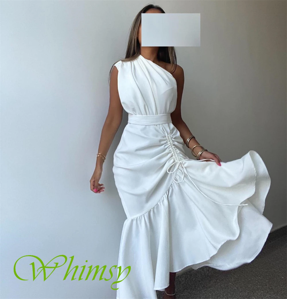 تخصيص بسيط جيرسي حورية البحر مساء اللباس حساسة واحد الكتف حفلة موسيقية فساتين رسمية بلا أكمام فساتين المناسبات الخاصة