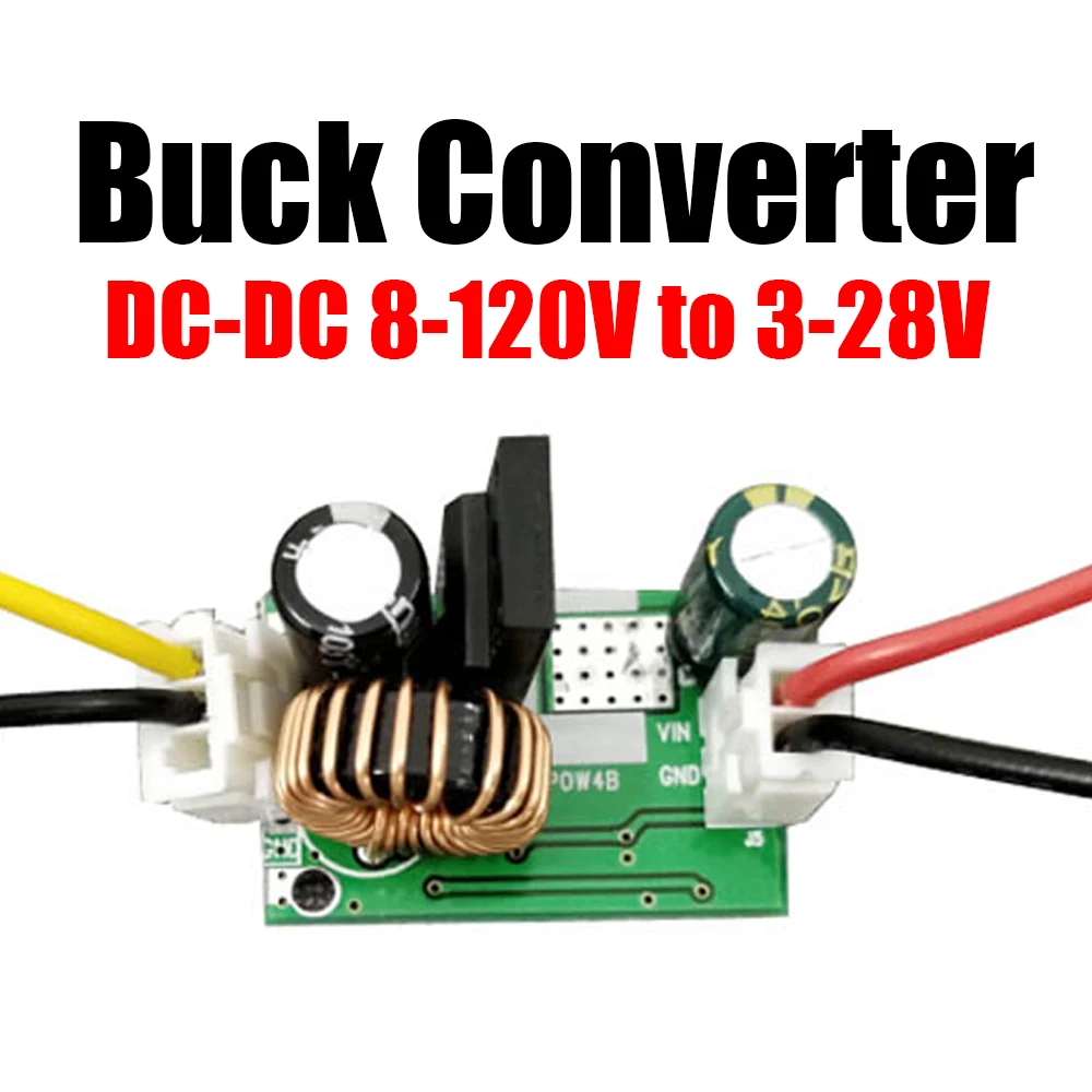 

DC-DC Buck Converter 8V-120V 96V 84V 72V 60V 48V 36V to 5V 9V 12v 15V 19V 24V Voltage Regulated USB Power Charging CAR Battery