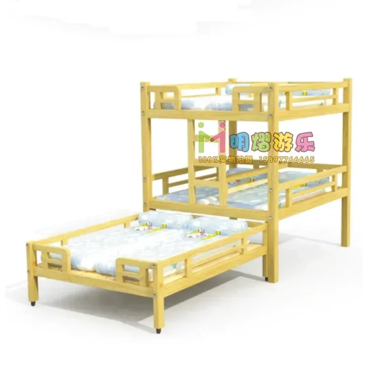 TAO Children's Six-Person Bunk Bed Double Bed Double Bed Solid