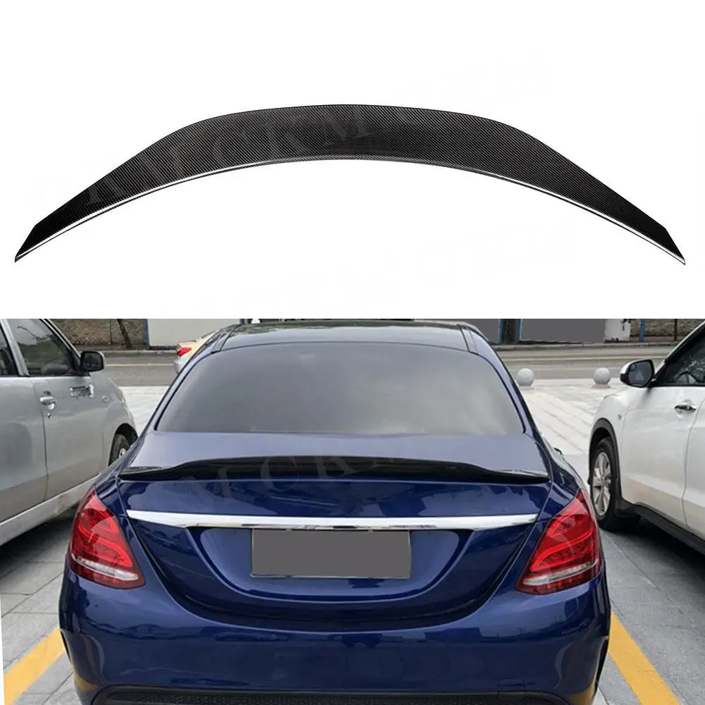 

for Mercedes Benz C Class W205 C63 AMG 2014 2015 2016 2017 2018 2019 Carbon fiber Rear Boot Spoiler Trunk Duck Spoiler Lid Wing