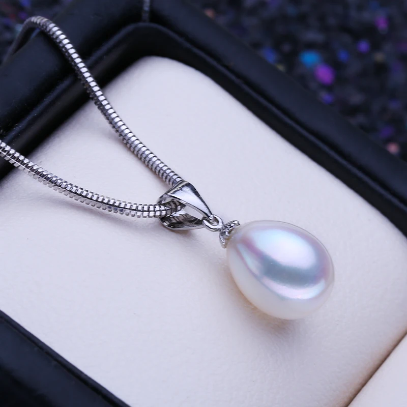 FENASY Natural Freshwater Pearl Necklaces For Women Pearl Jewelry Bohemian Silver Color Pendant Birthday Gift