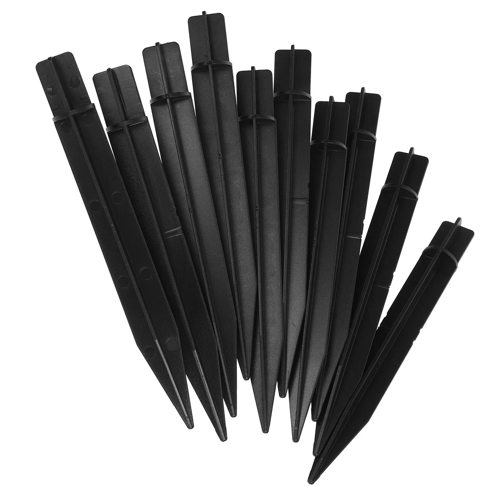 

10 Pcs Garden Lamp Stakes Light Ground Lights Insertion Pole for Floodlight. ABS Outdoor Fixture Spike