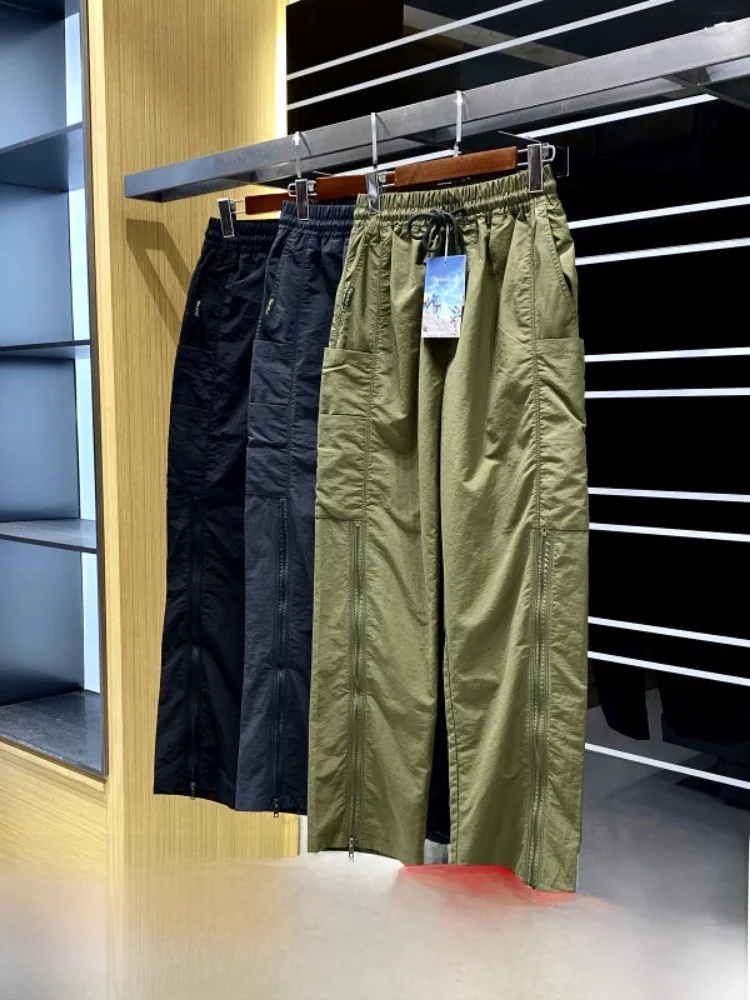 Lightweight Breathable Summer Men's Tactical Casual Pants Multi-Pocket Workwear Straight Leg Fashionable Urban Style