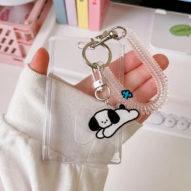 Acrylic 3 inch Small Cute Animal Pendant Dog Cat Idol Photo Sleeves Stationery Photocard Photo Frame Photo Protector Card Holder