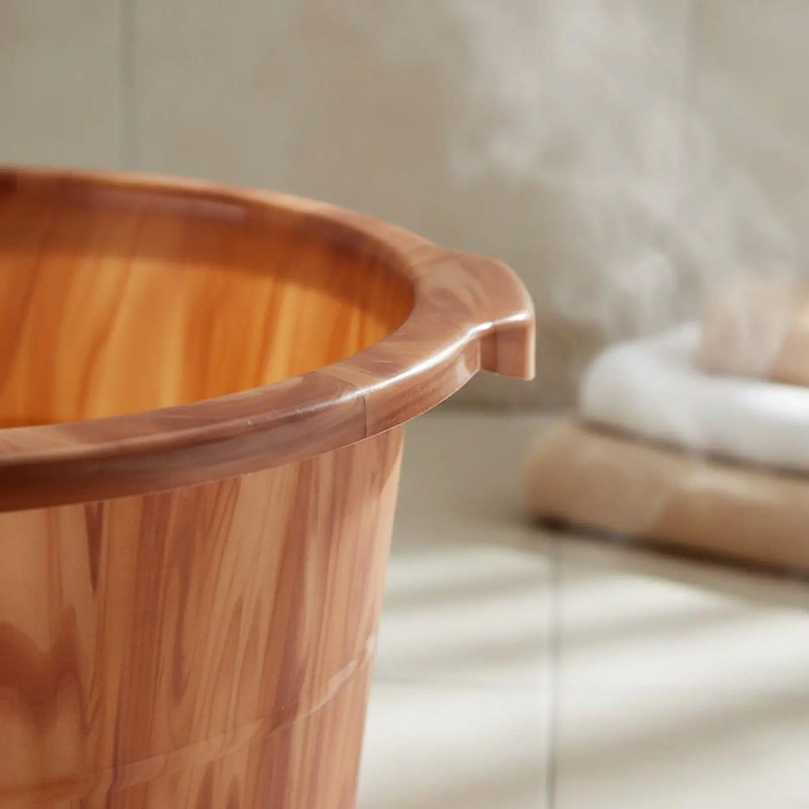 Foot Soaking Tub Deep Massage Foot Bath Bucket Heat Preservation Basin for Home and Dorm Use