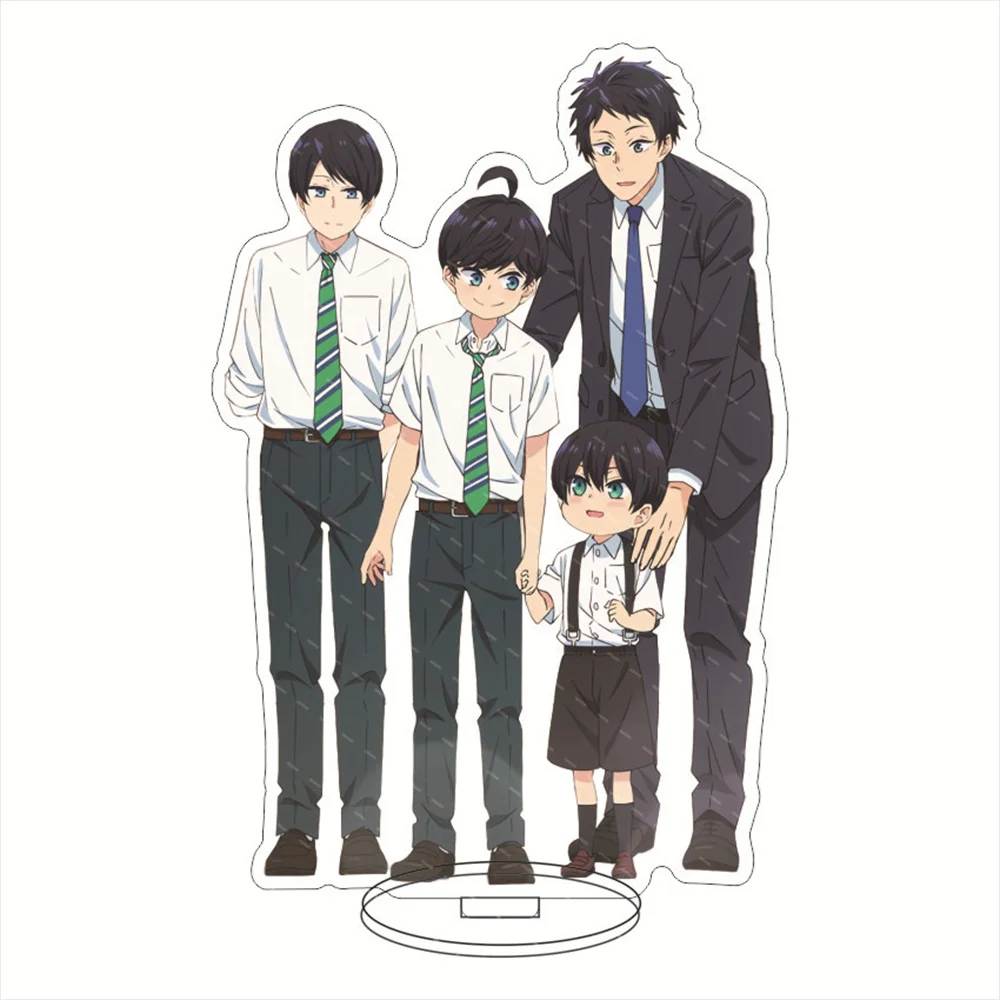متجر المصنع Yuzuki-san Chi No Yon Kyoudai Mikoto Yuzuki Hayato Yuzuki Gakuto أنيمي الاكريليك حامل الشكل عرض لوحة سطح المكتب