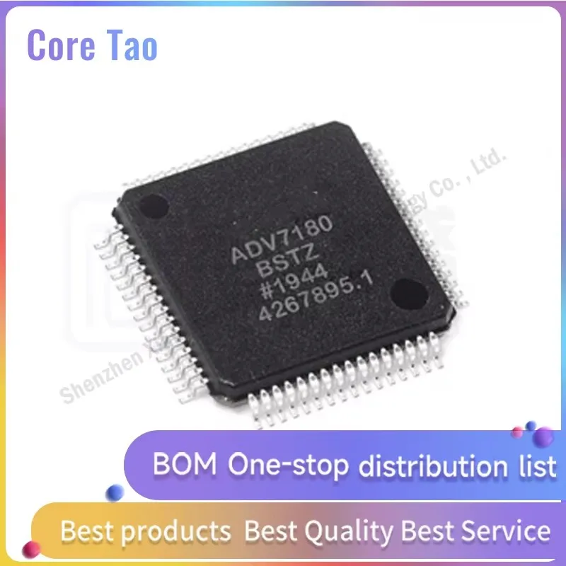 1pcs/lot ADV7180BSTZ ADV7180 LQFP-64 Video interface chip in stock