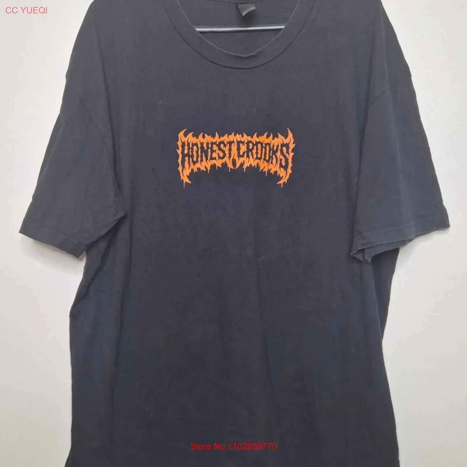 T-shirt Honest Crooks taille 2XL, groupe australien de Death Metal Hardcore, vintage, délavé, mode décontractée, respirant