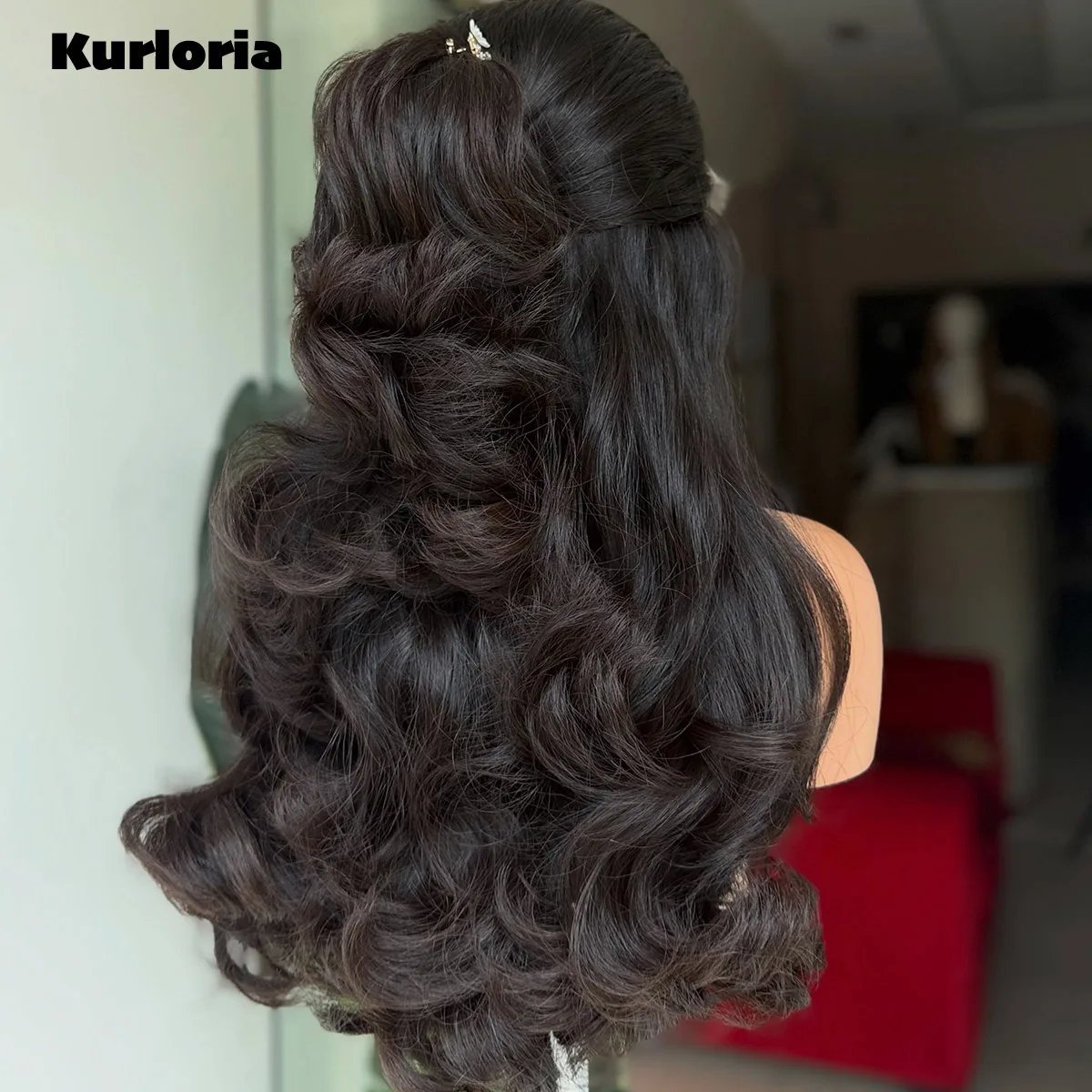 Natural Black Drawstring Glueless Lace Front Wig 100% Human Hair 13x6 13x4 Bouncy Curls Wigs Ready to Wear Human Hair Wigs
