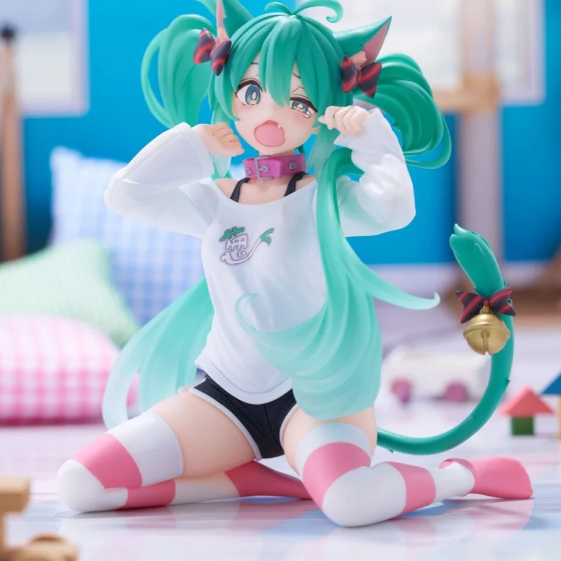 

Hatsune Miku New Hatsune Miku Cat Ear T-Shirt Pajamas Jingpin Hand Miku Birthday Gift In Stock