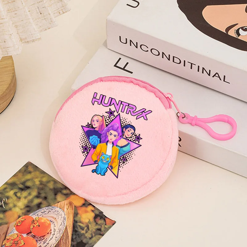 

KPop Охотники на демонов Круглые кошельки для монет Аниме Фигурки Кошельки для мальчиков и девочек Мини-сумки для хранения на молнии Симпатичная сумка для ключей и карт