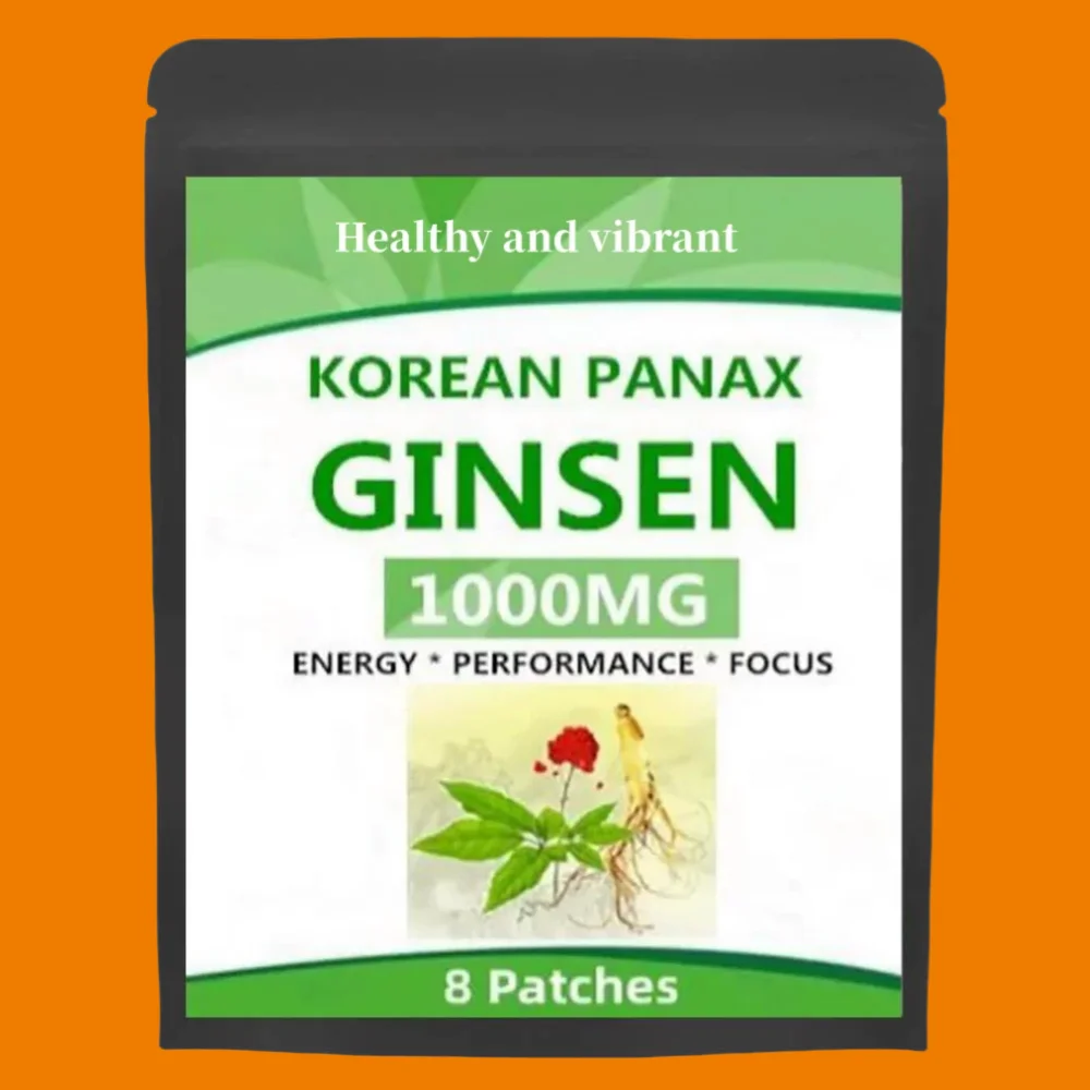 

Natural Red Panax Ginseng 8 Energy Patches W/high Ginsenosides For Energy, Performance & Pills For Men & Women