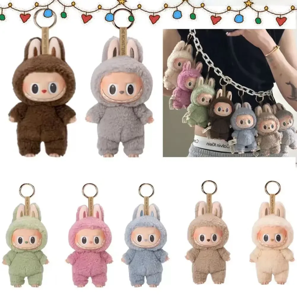 Labubu The Monsters Vinyl Face Doll Heart-Moving Macaron Doll Blind Box Figure Guessing Bag Keychain Surprise Christmas Toy Gift