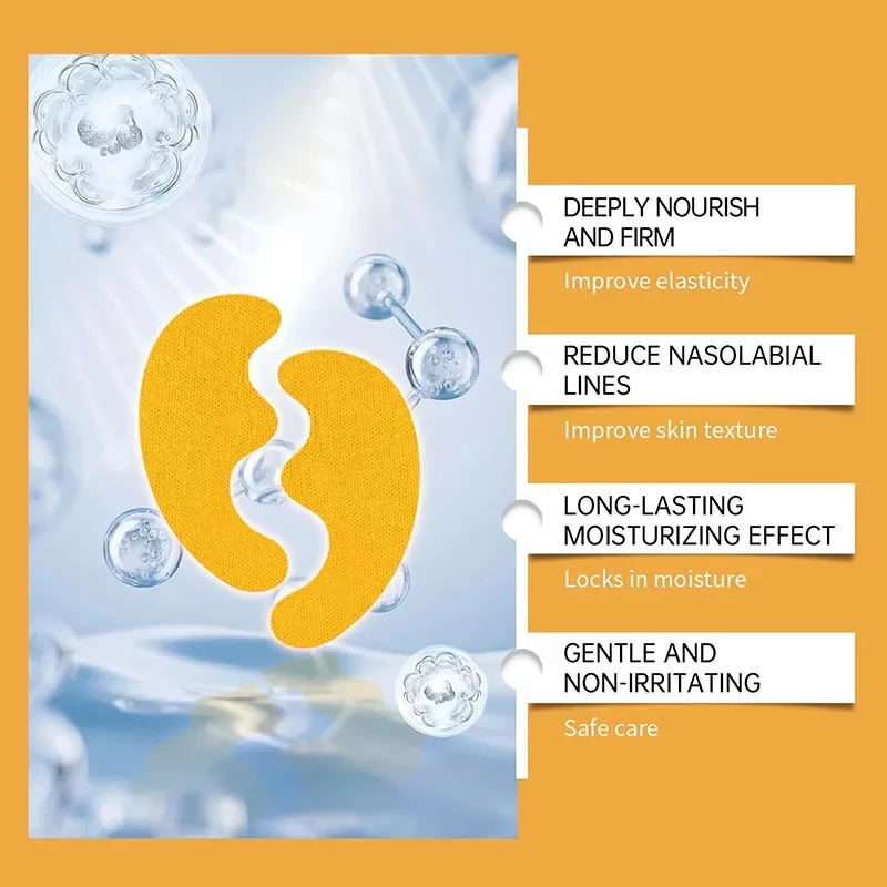 الطيات الأنفية التصحيح تحتوي على الكولاجين حمض الهيالورونيك ثبات الجلد تتلاشى الخطوط الدقيقة ترطيب عميق قناع الوجه المضادة للتجاعيد