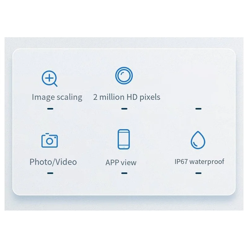 Cámara endoscópica Industrial FULL-W400D para sistema Iphone IOS HD1080P cámara boroscopio de alcantarillado de inspección de coche impermeable 8,0 (Mm)