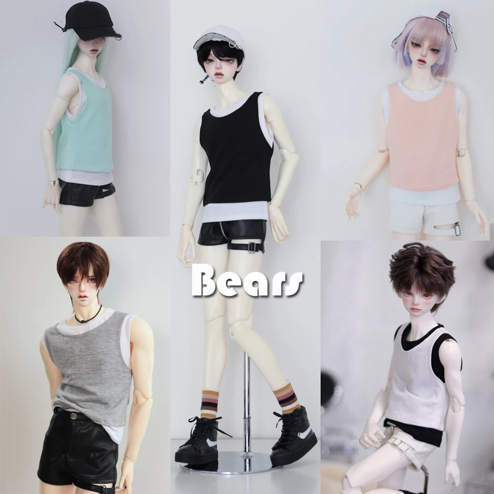 BJD Doll Clothes Tops Available Multiple Colors Fake Two Piece Vest For 1/3 1/4 BJD SD DD MSD MDD SD17 POPO68 Uncle SSDF ID75