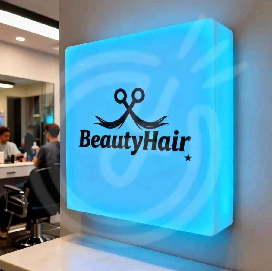 علامة معدنية مخصصة ضوء النيون Led الاكريليك رسائل علامات جدار صندوق في الهواء الطلق مضيئة شعار لافتات صندوق الضوء التصميم الشخصي الأعمال