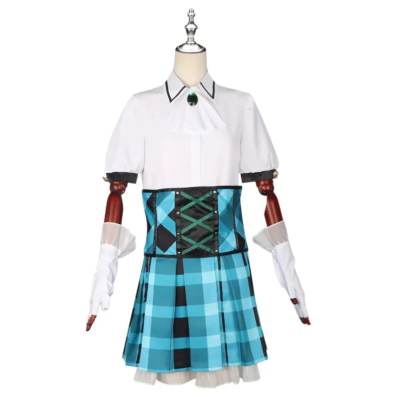 

Anime Aikatsu! Fantasia de fofa lolite dress blue jk all yurika wig cosplay female set of size S;5'B,8.V