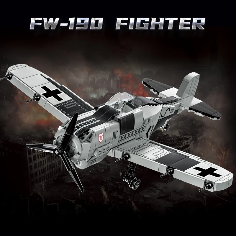 Military Series Military Fighter Model Building Blocks Sets Boys Assembly Aircraft Education DIY MOC Bricks Toys Holiday Gifts